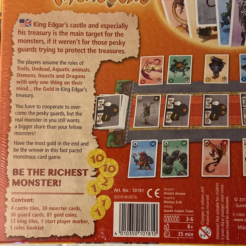 Queen Games Mighty Monsters Board Game